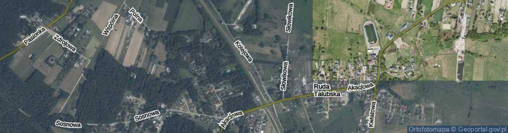 Zdjęcie satelitarne Kolejowa ul.